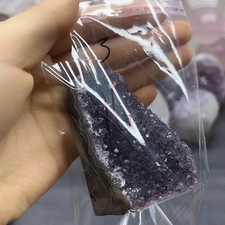 菜***菜紫晶珠宝半成品未镶嵌3