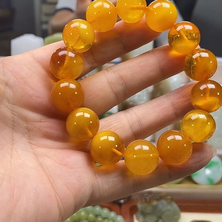 湘***侠蜜蜡未镶嵌手链蜜蜡