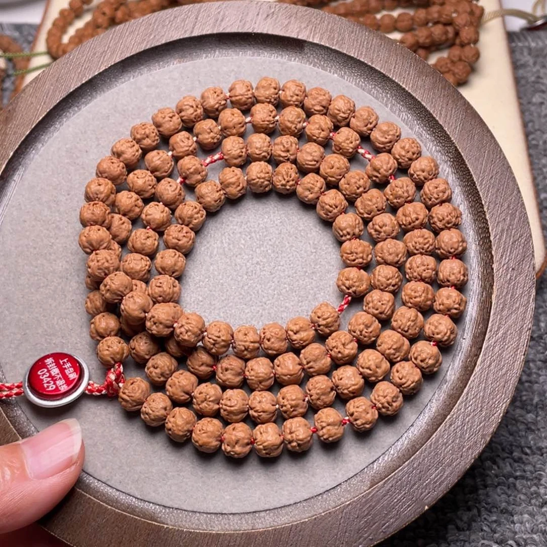 手串金刚菩提盛*私人定制超头佛手108尺寸7.5