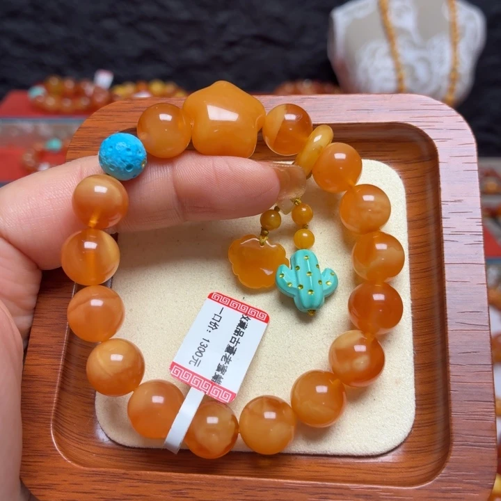 蜜蜡未镶嵌手链手串