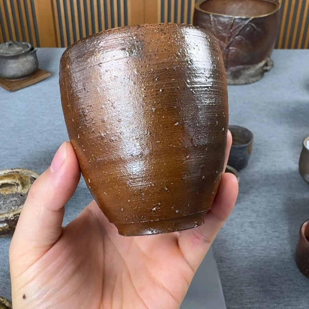 ?**丁美基备前烧汤吞