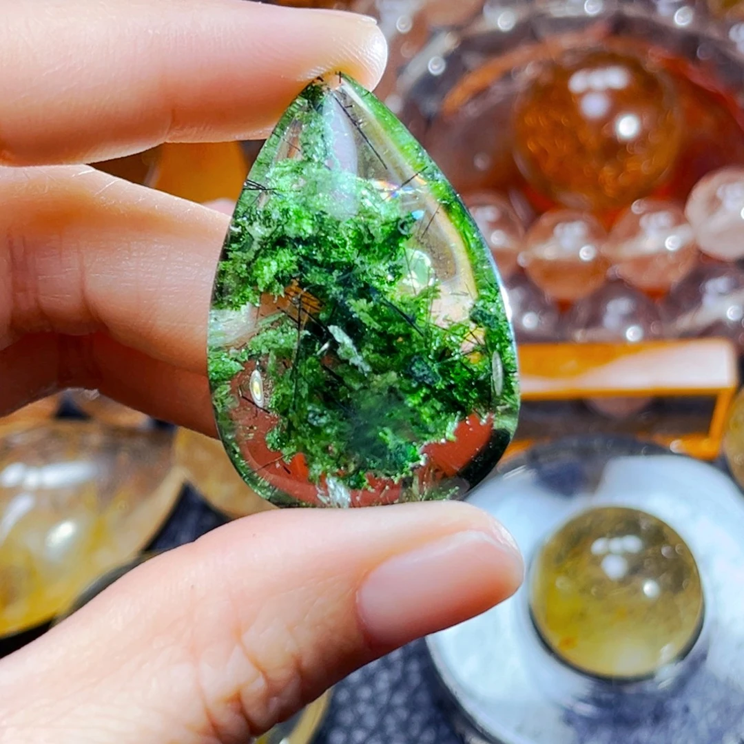 兰***草未镶嵌吊坠(不含链)水晶1