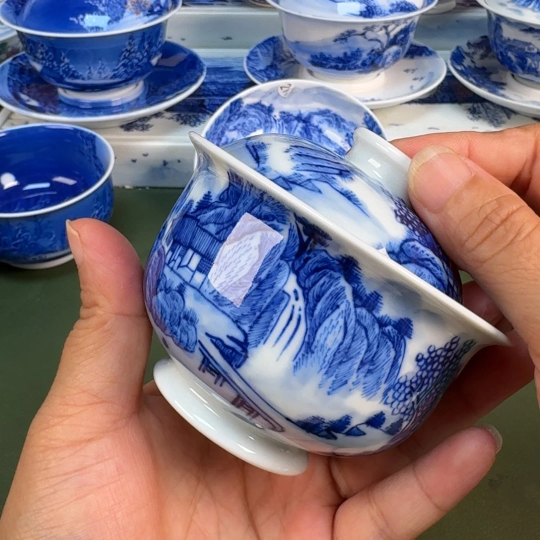 景德镇纯手绘茶具圆圆2555