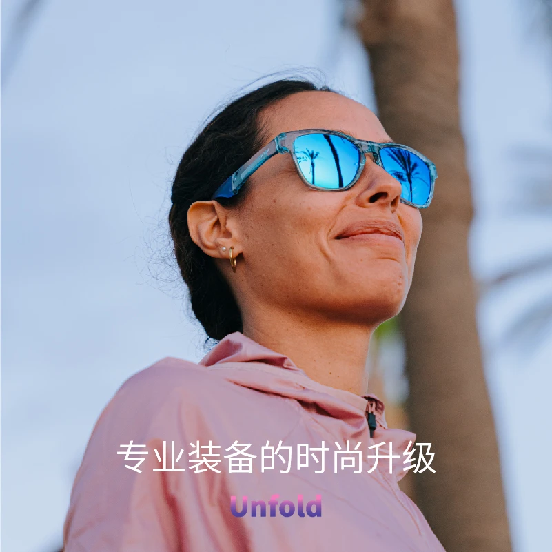 HILXUnfold折叠太阳镜运动跑步近视眼镜男女款偏光墨镜新品路亚