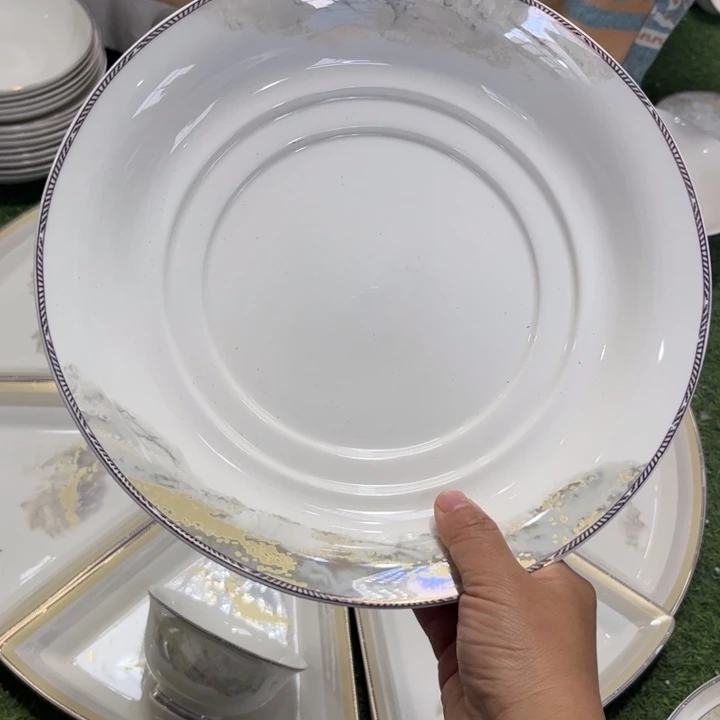 瓷片海岸十寸汤碗一个微瑕