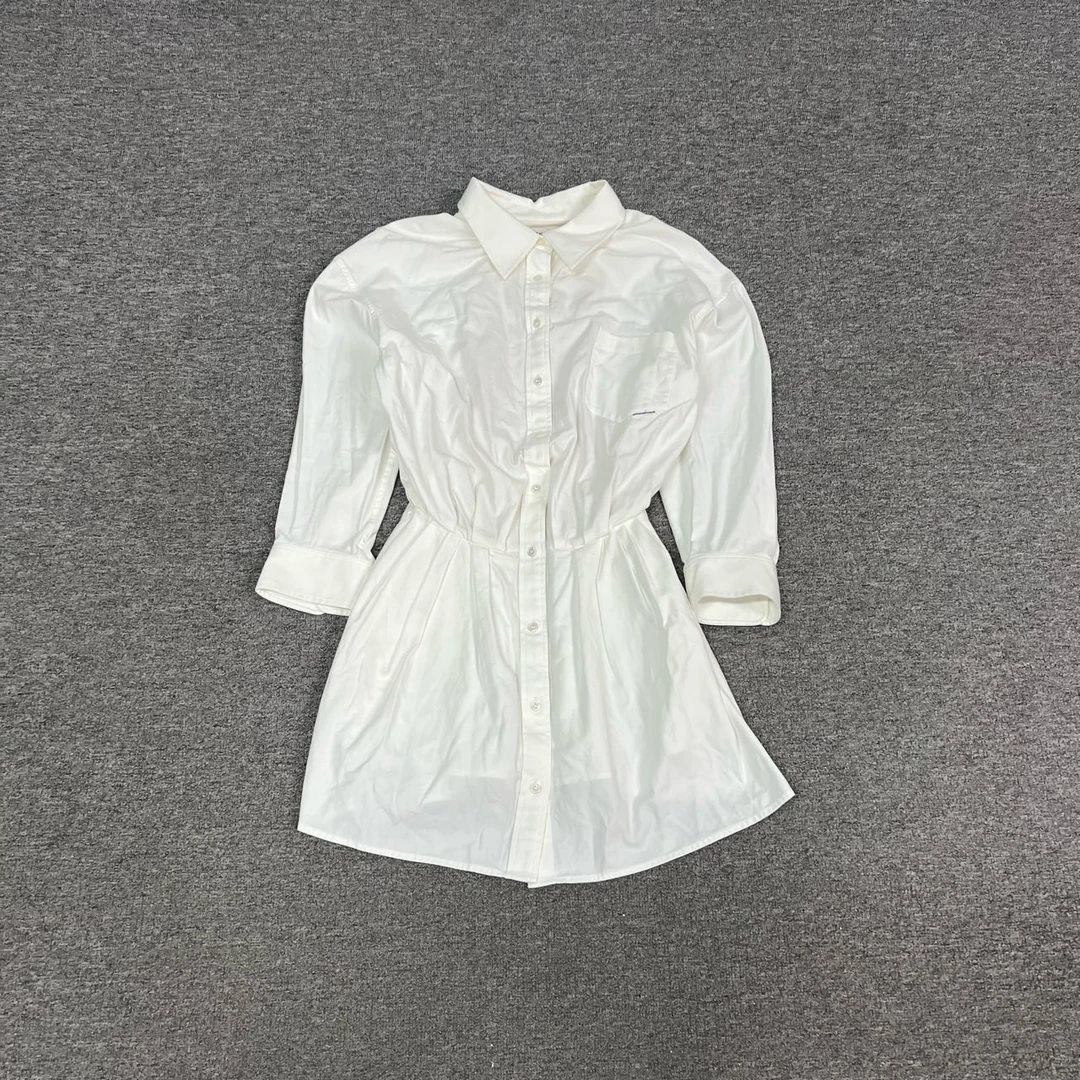 99新 maje 大王 白色 收腰 连衣裙