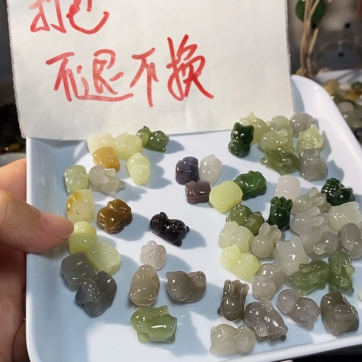 和田玉未镶嵌手链微瑕发二 打包22一个