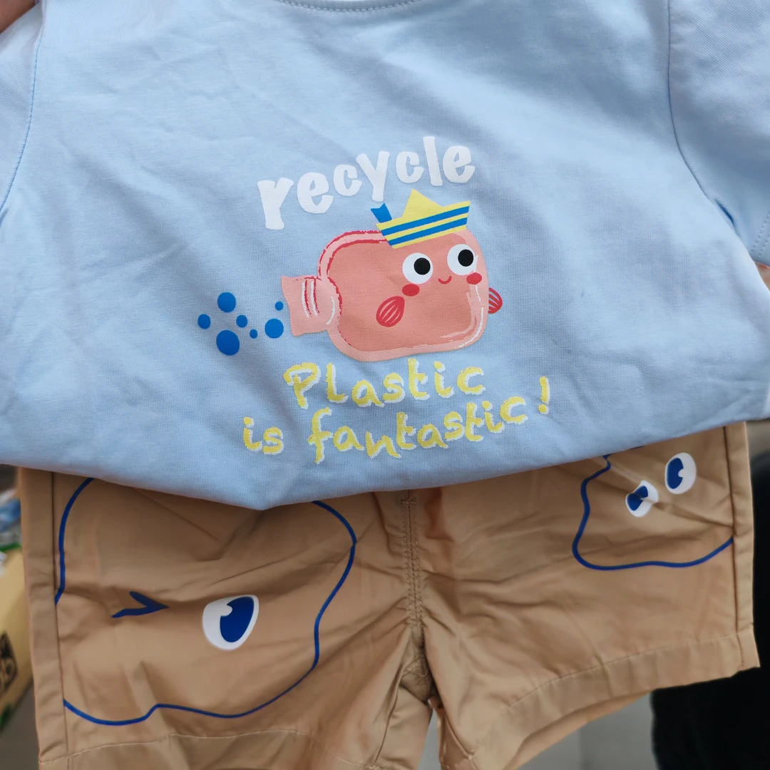 薄款套装男女通用夏装休闲风婴儿家居服套头夏季