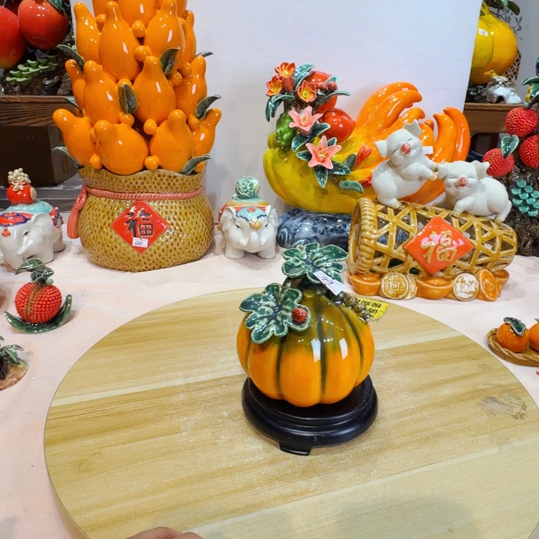 陶瓷小南瓜带底座