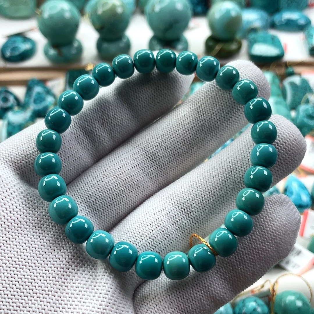 绿松石未镶嵌车挂尺寸7.6