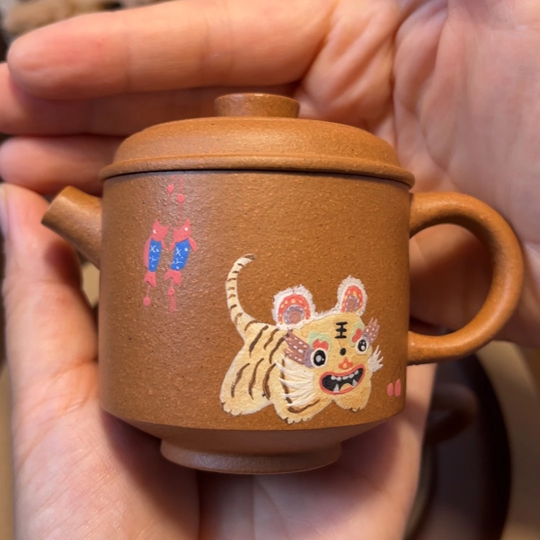 焦***淘紫砂茶壶宜兴紫砂茶具半手工制作