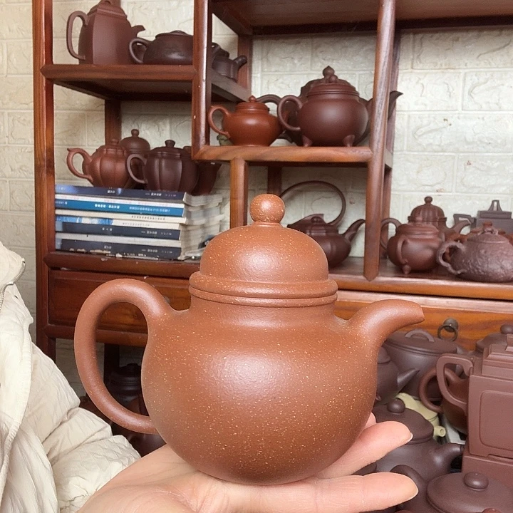 紫砂茶壶掇球500cc精工半手工