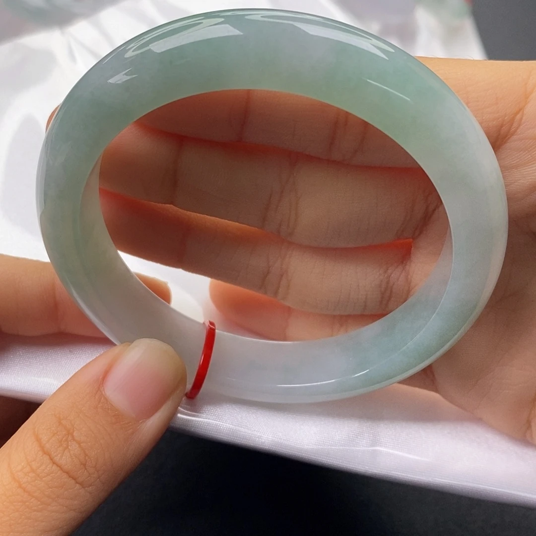 翡翠未镶嵌手镯5960正圈