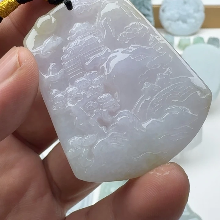 翡翠未镶嵌颈饰天然缅甸A货翡翠