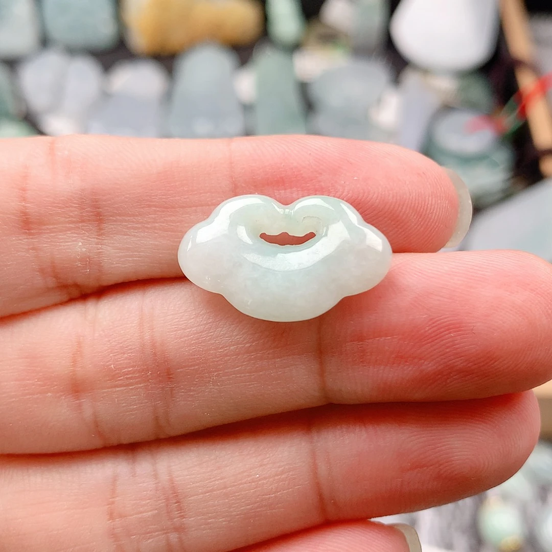 翡翠未镶嵌吊坠(不含链)22如意锁