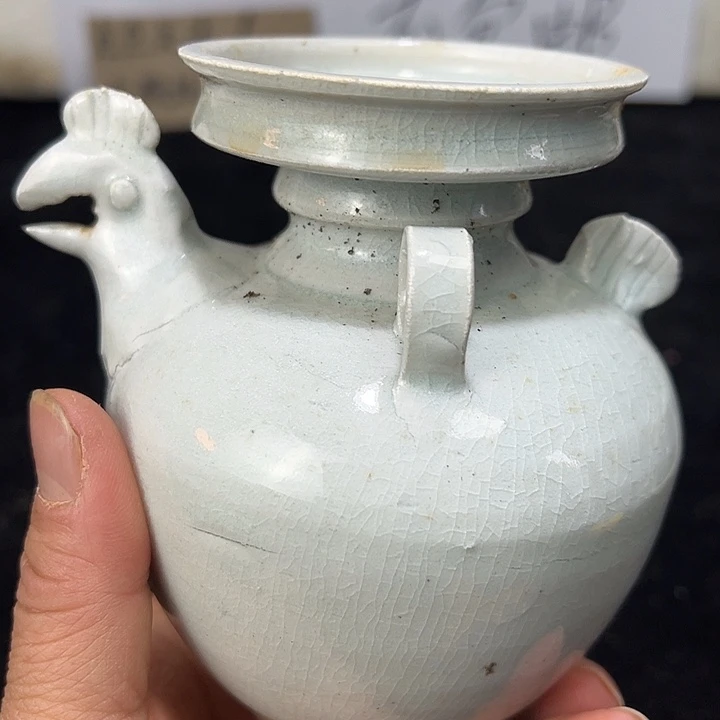 陶其他青白瓷鸡首壶