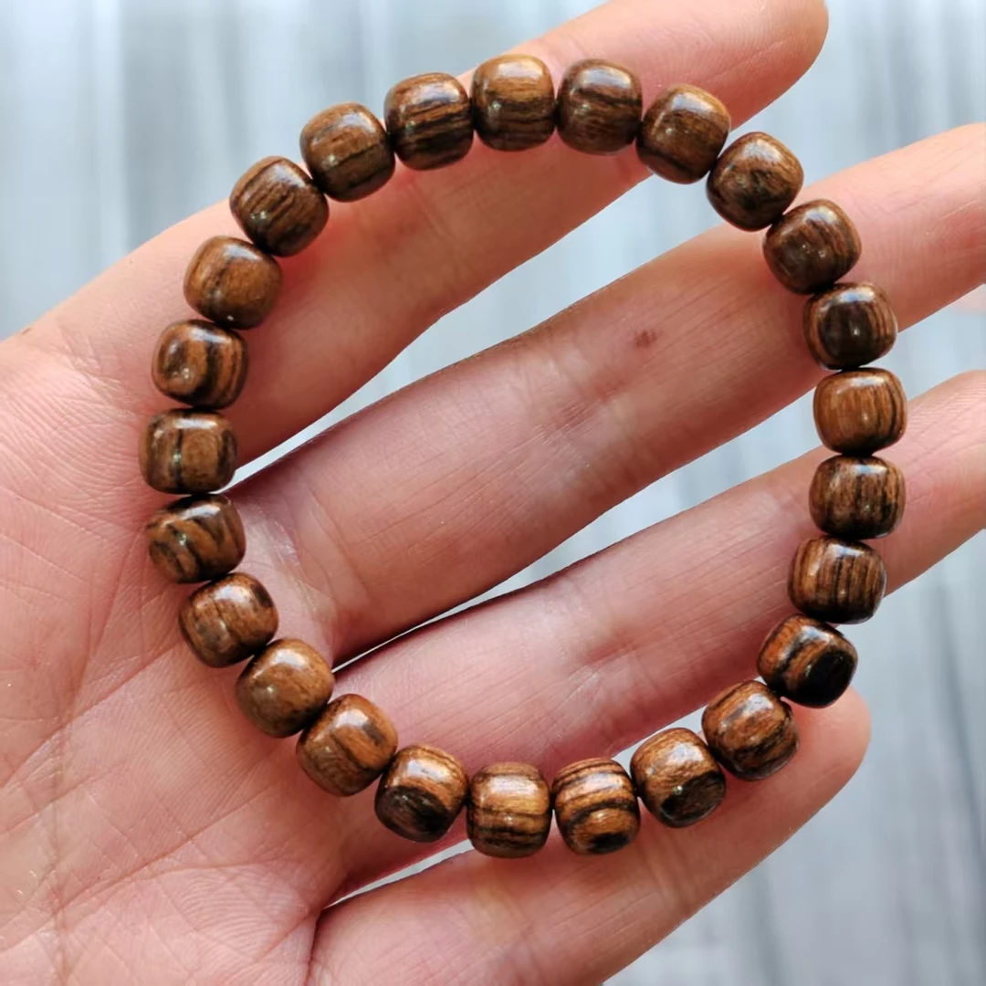 虎皮檀木老型珠手串卡8 134（无礼盒）