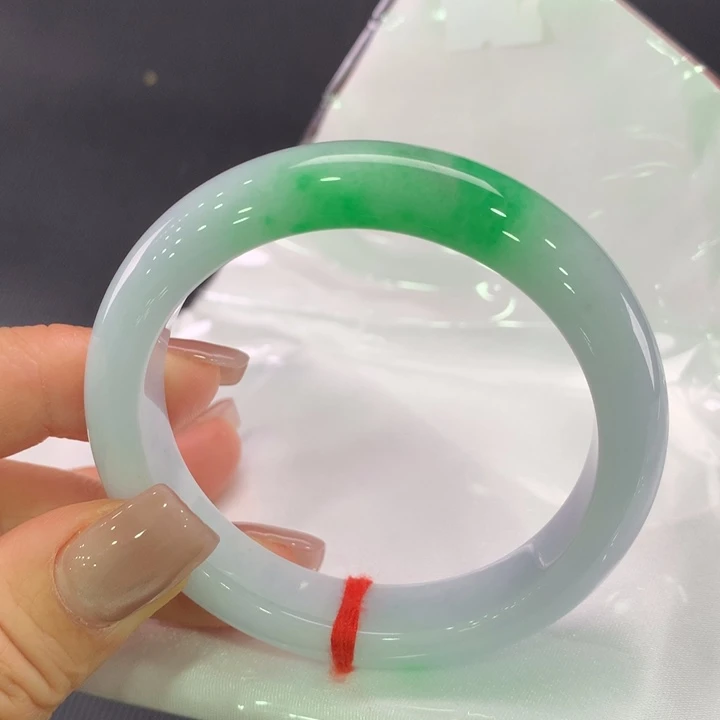 未镶嵌手镯翡翠正圈52