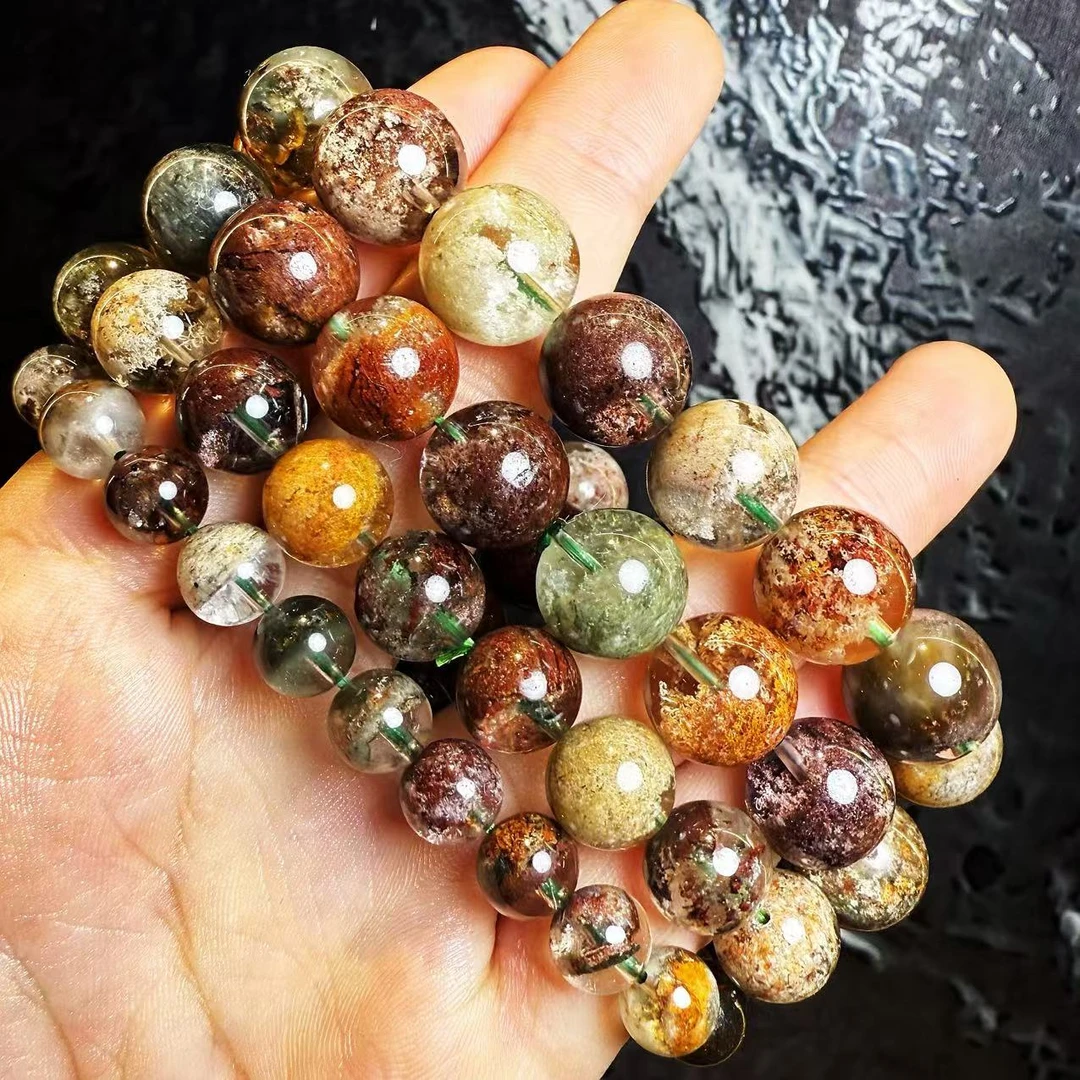 非金属玻璃吊坠 YS609 彩色玻璃圆球单圈SC