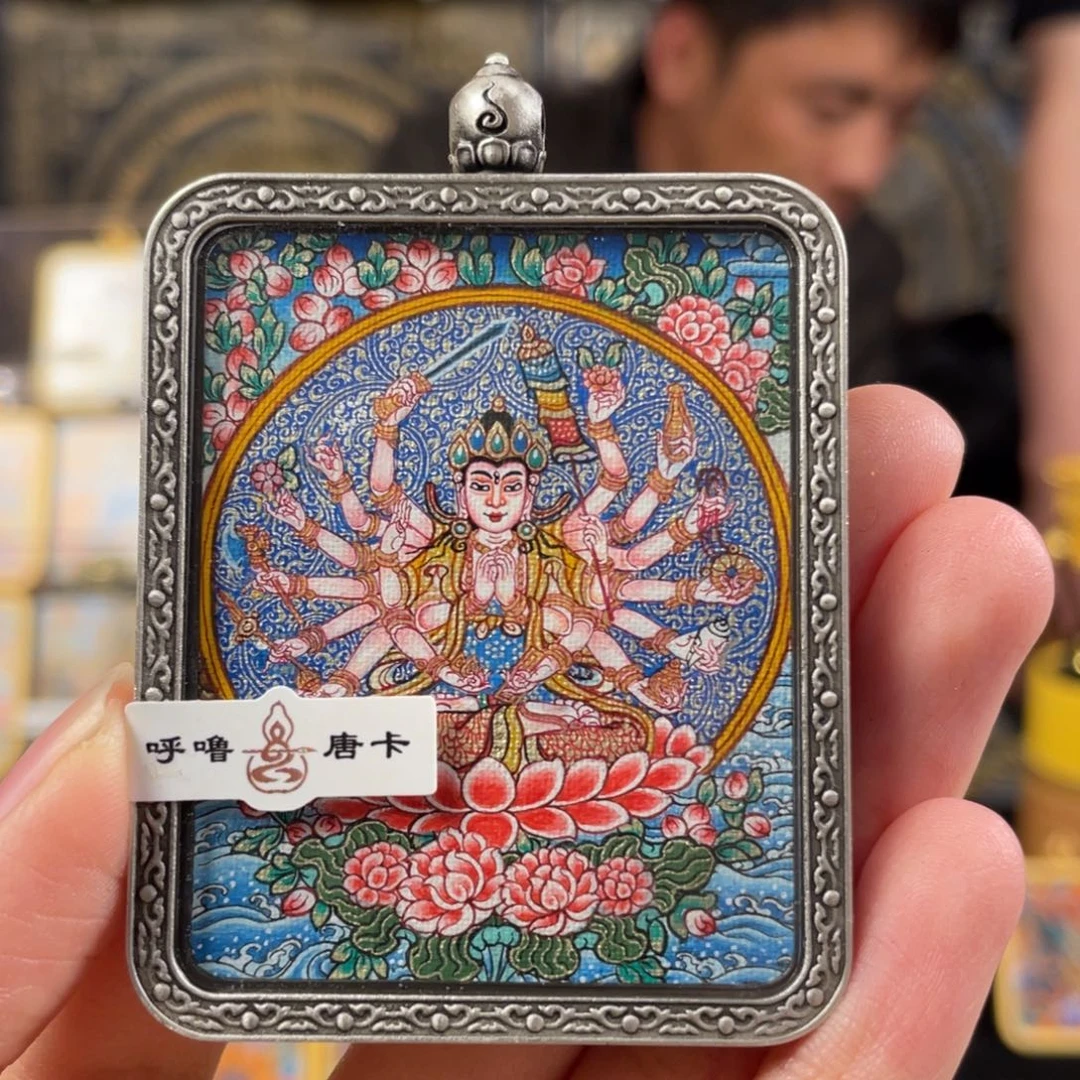 吊坠布***不补差价，小鱼热贡手绘艺术