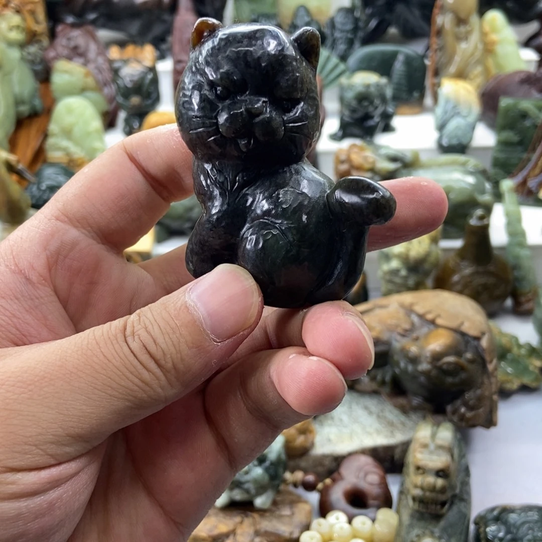 岫岩河磨玉（透闪石质玉）未镶嵌把件