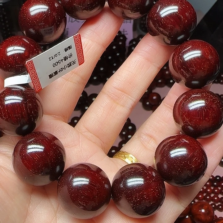 小叶紫檀手串/手链2.0/12爆满金星