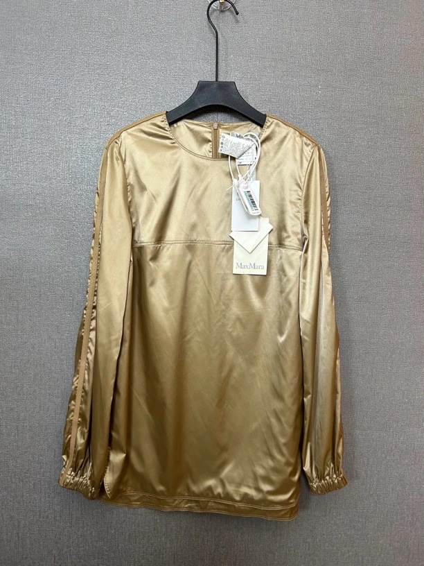 99新 MaxMara maxmara金色主线长袖上衣99新