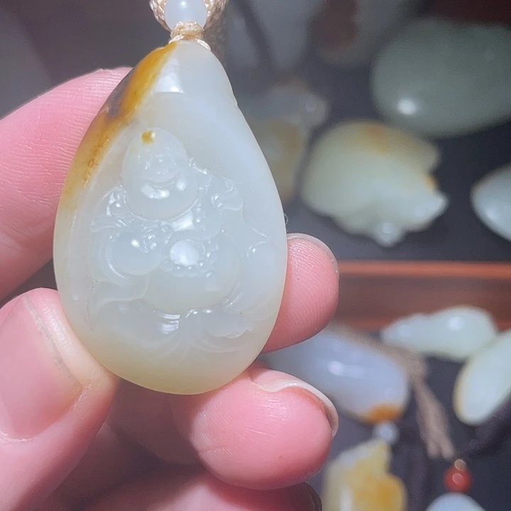 @***文和田玉（白玉）未镶嵌颈饰