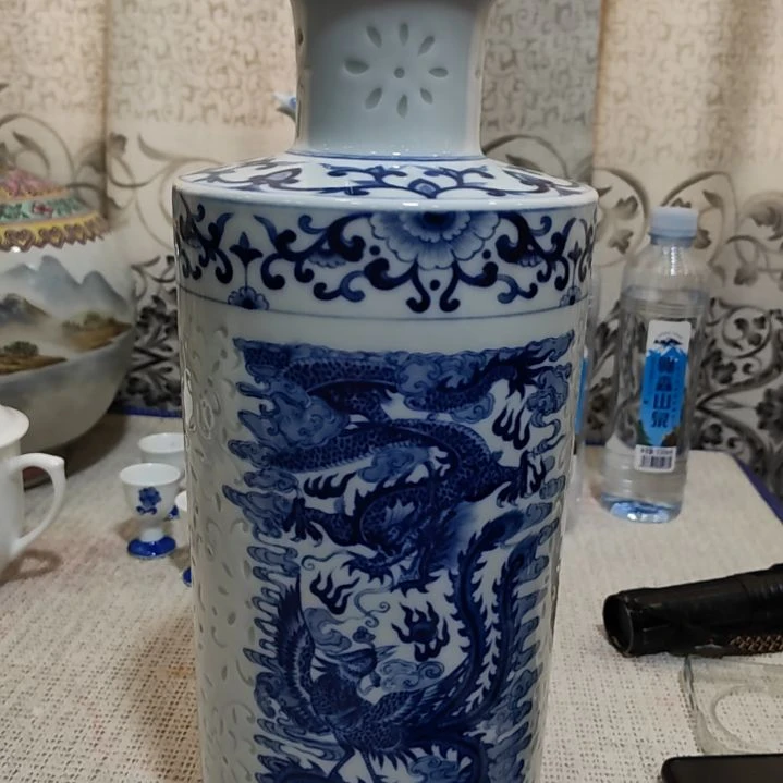 冬**雪景德镇精美陶瓷摆件