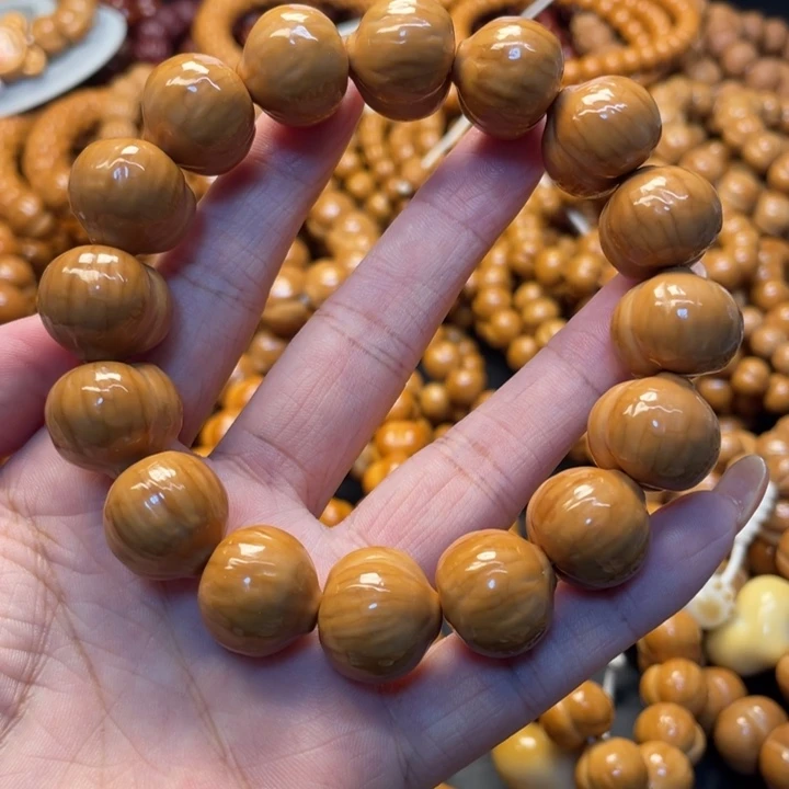 猴头微暇屁桃手串18m