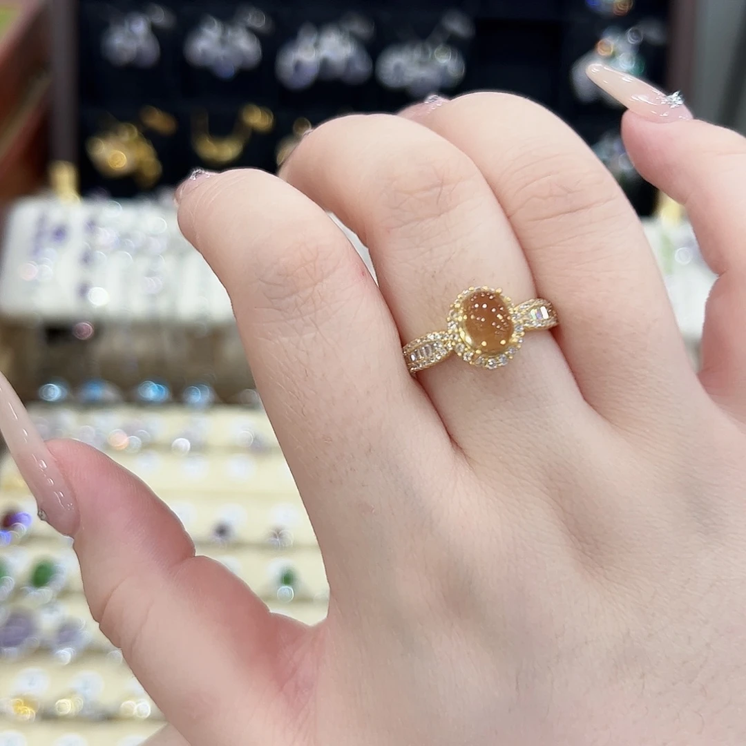 噜***.水晶银S925镶嵌戒指