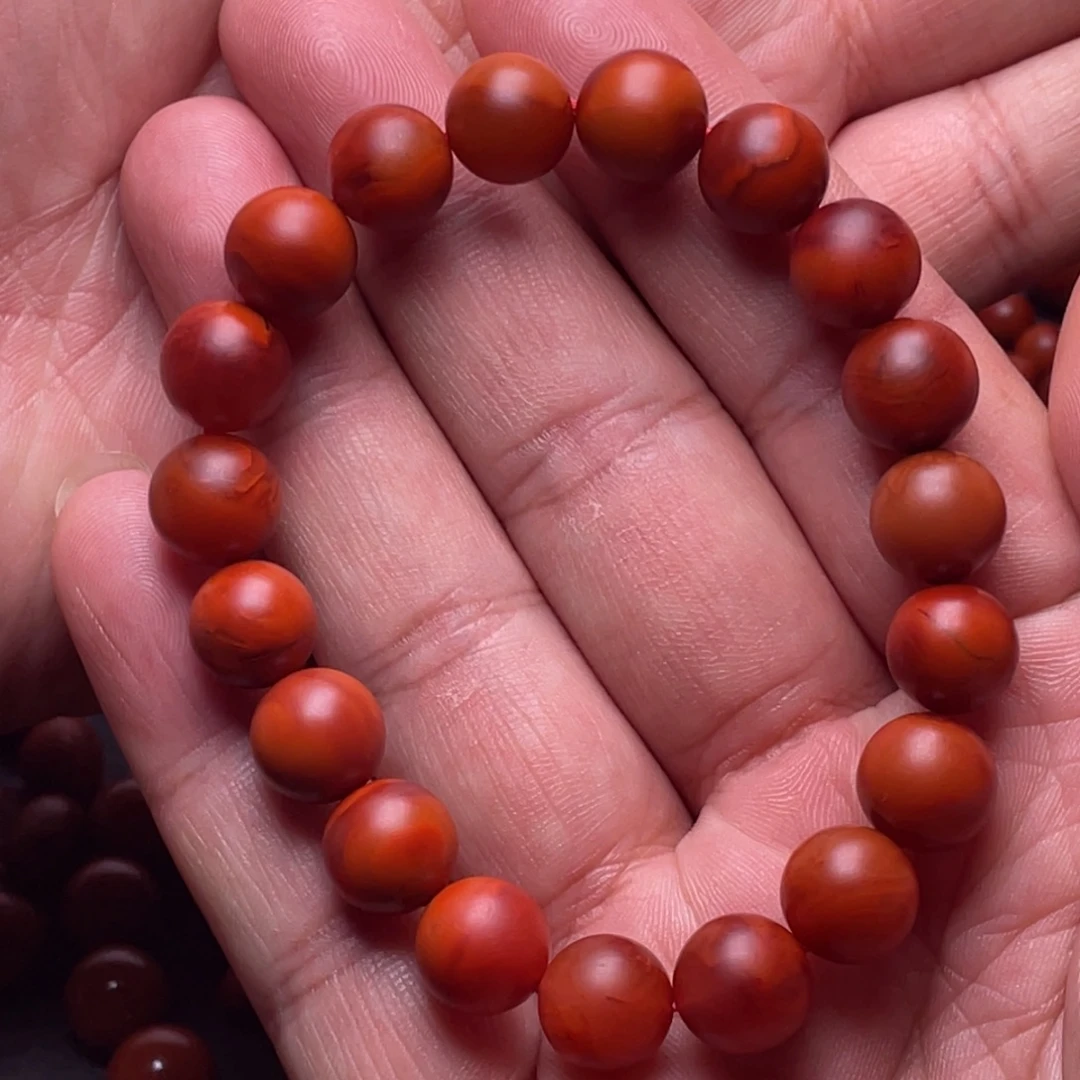 仙***汤南红玛瑙未镶嵌单圈