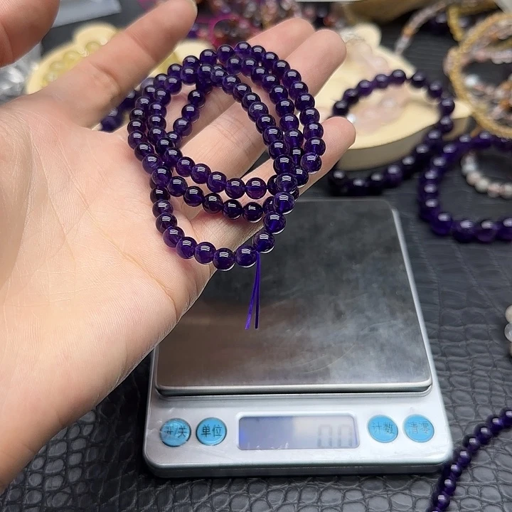 水晶手链未镶嵌紫水晶乌拉圭多圈14