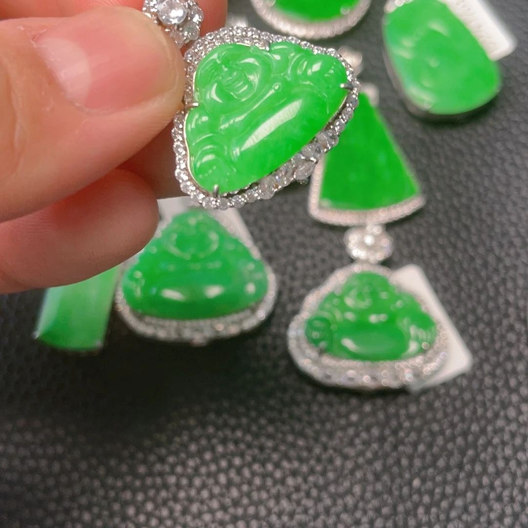 【闪购商品】翡翠吊坠(不含链)银S925镶嵌