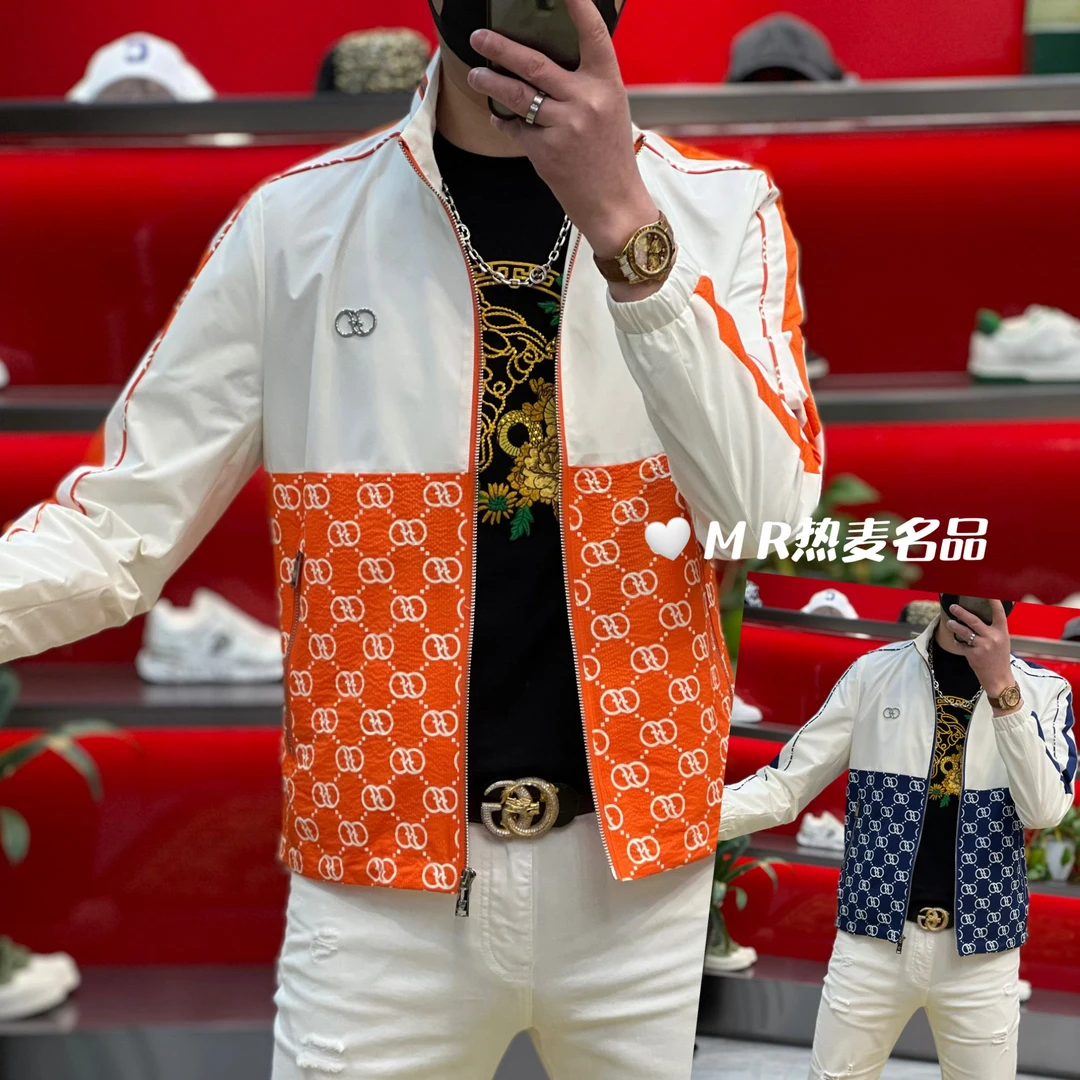 【热麦甄选】春夏夹克拼色字母拉链25款 男士修身夹克竖领时尚外套