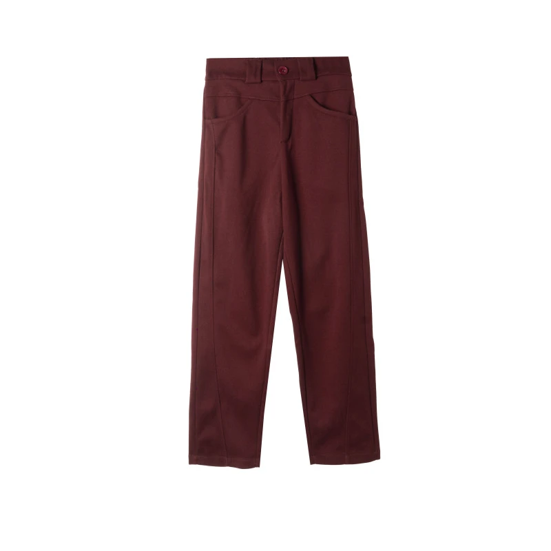 复古极简风修身直筒裤 CB-1519