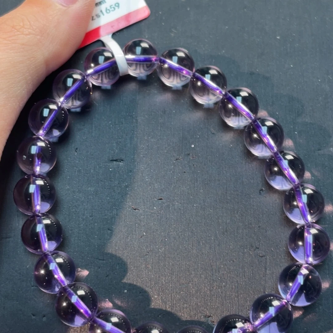 水晶未镶嵌手串巴西紫水晶zs1659 55号