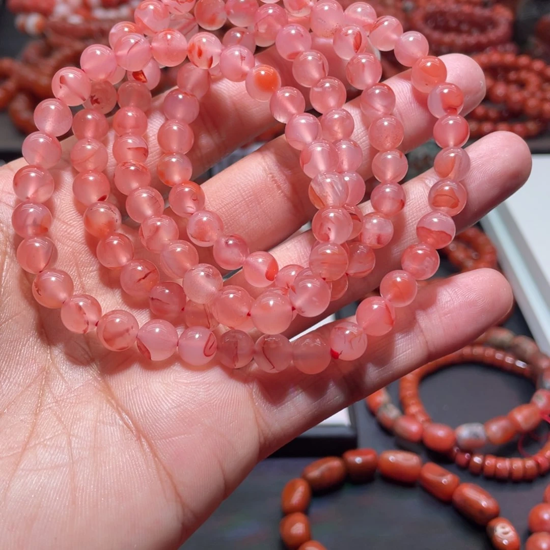 南红玛瑙手链未镶嵌