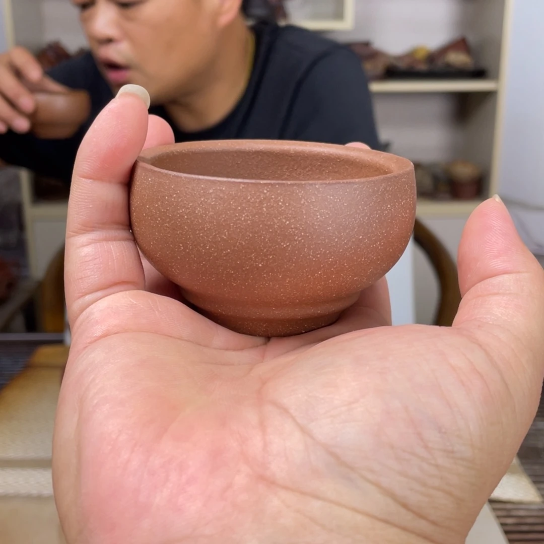 茶壶紫砂臨**家两个三彩主人杯大