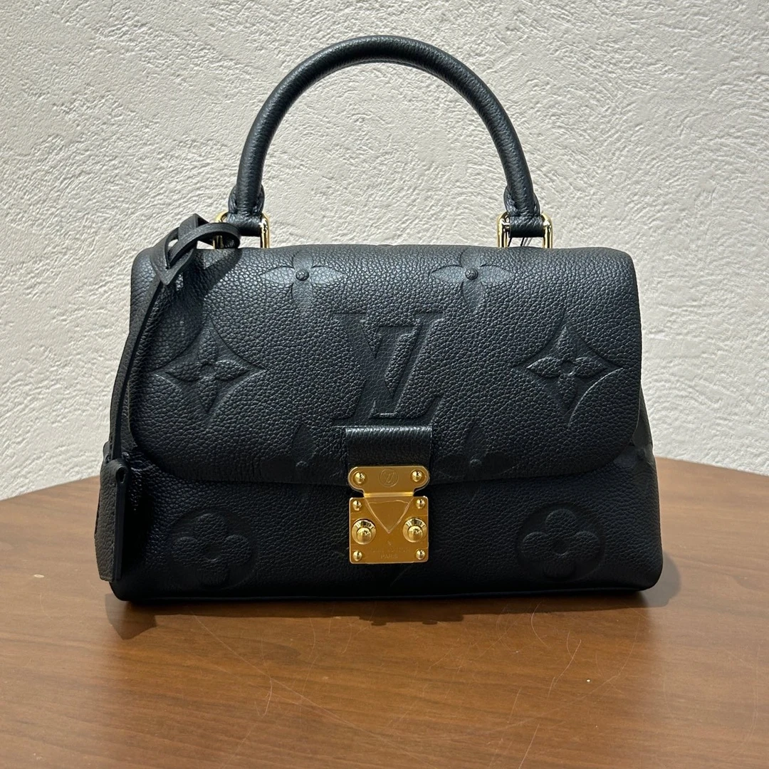 全新未使用 LouisVuitton/路易威登 黑金玛德琳madeleine手提包