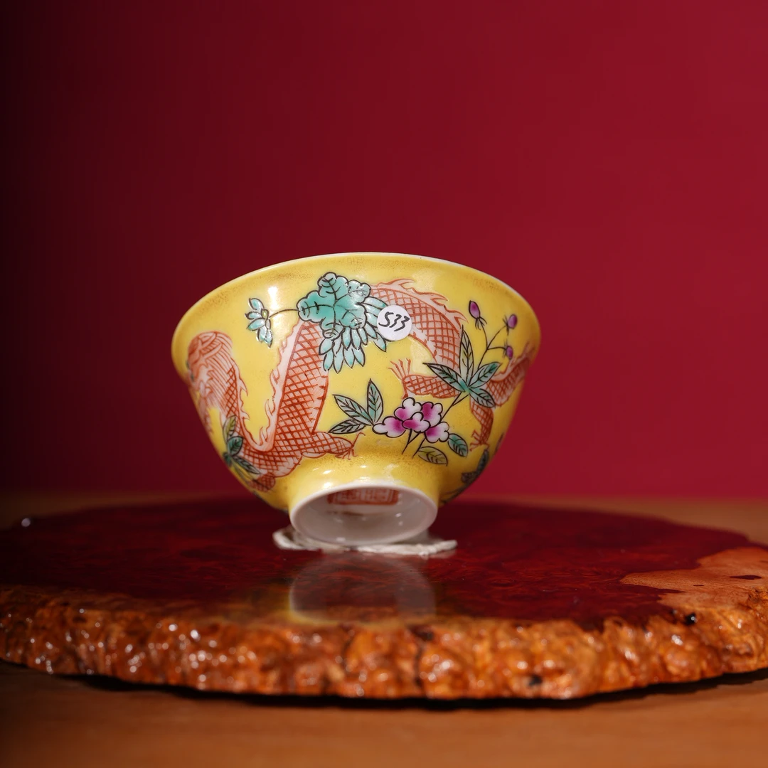 533粉彩小杯瓷器收藏   老粉彩杯 老茶杯 品茗 手绘 景德镇