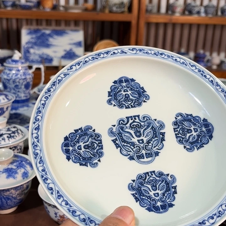 錡镇堂手工手绘壶承