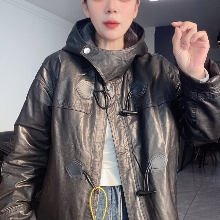 小牛皮羽绒油蜡145斤XXL