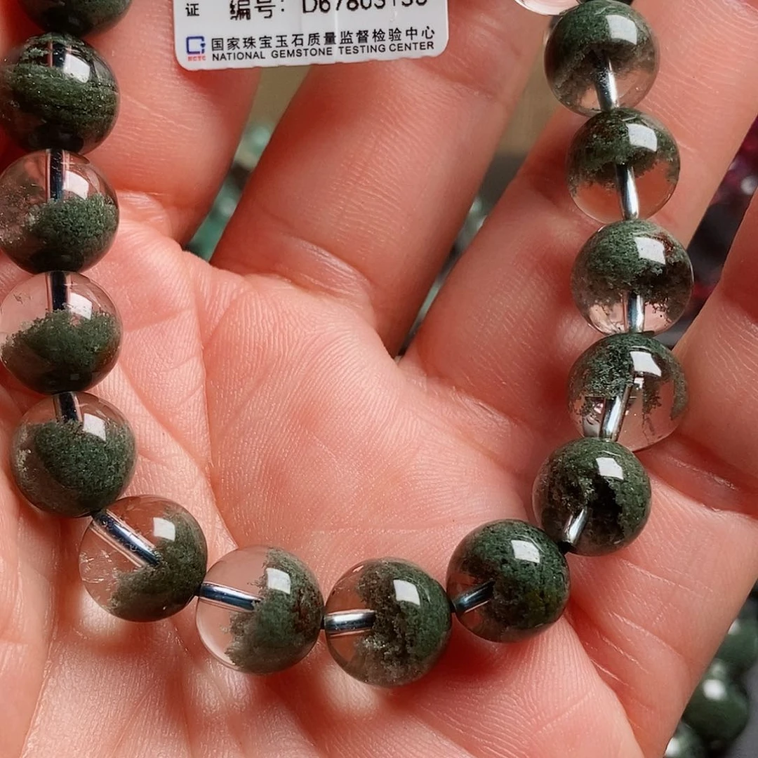 水晶手链未镶嵌是**鸭绿幽灵10➕