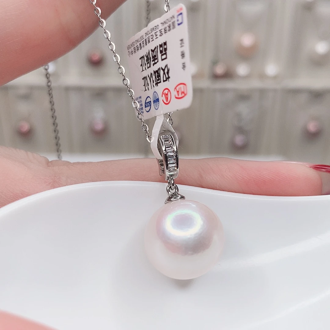 合金淡水珍珠吊坠(赠链)
