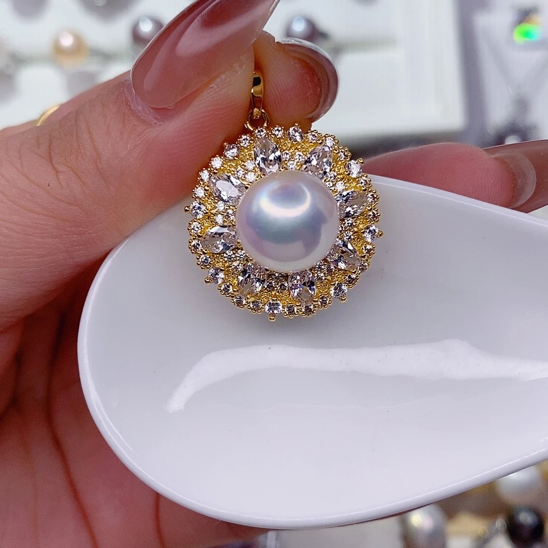 淡水珍珠未镶嵌吊坠(赠链)