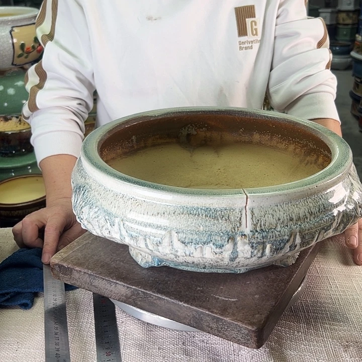 科***长泳坤堂石湾花盆陶瓷