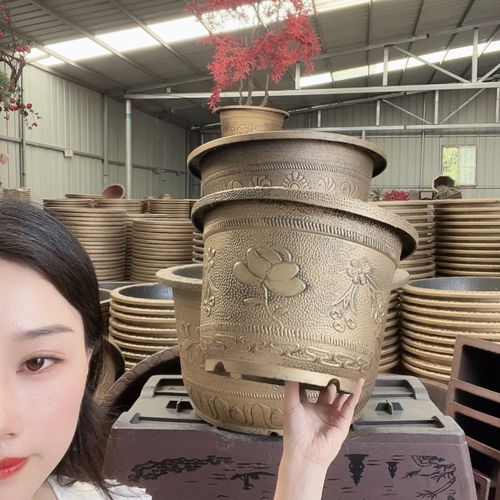 圆形30花盆5个有孔