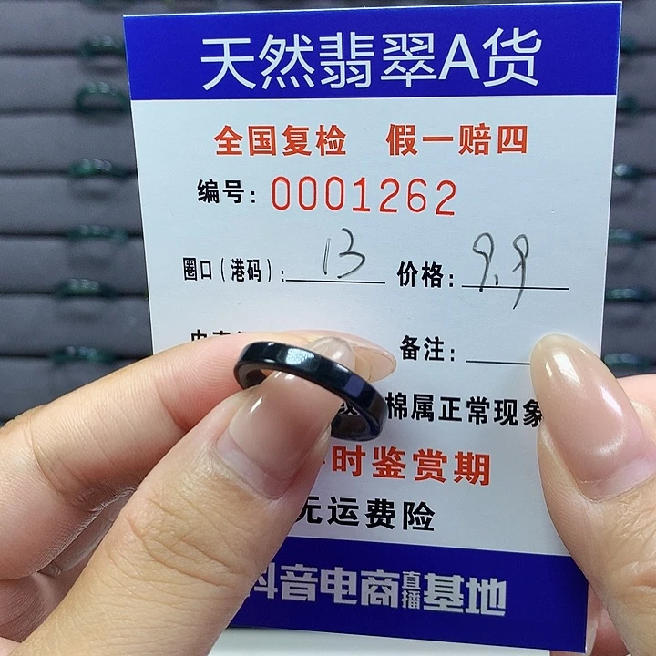 翡翠戒指未镶嵌      1262