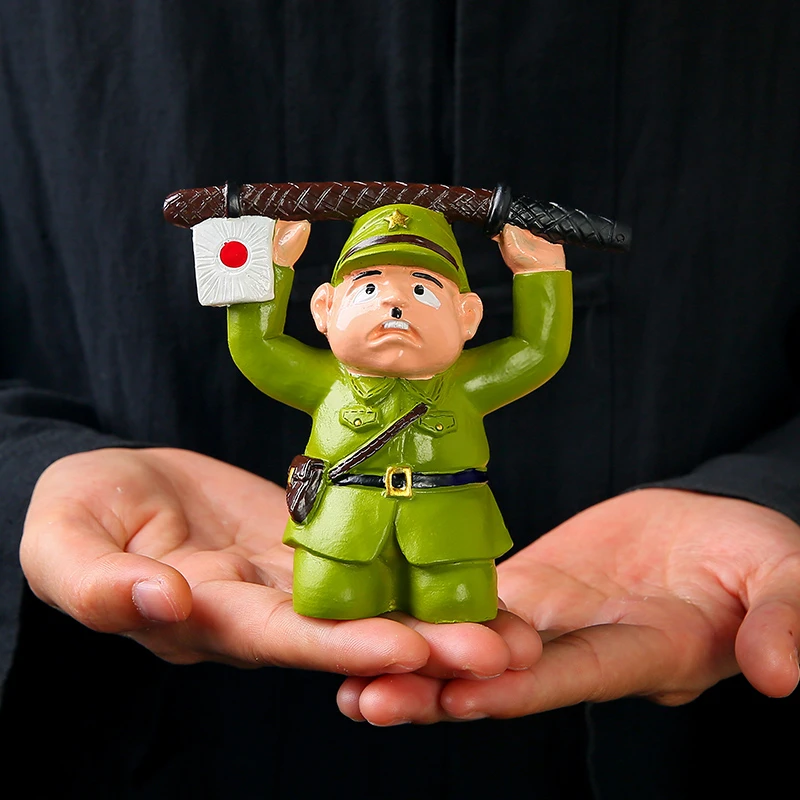 茶宠可养变色日本人投降创意精品摆件茶玩茶桌茶盘装饰品茶具配件